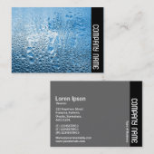 Zijband - Blauw Water Visitekaartje (Voorkant / Achterkant)