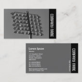 Zijband - Bloedlichten (B&W) Visitekaartje (Voorkant / Achterkant)