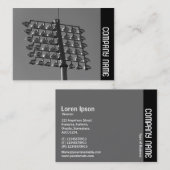 Zijband - Bloedlichten (B&W) Visitekaartje (Voorkant / Achterkant)