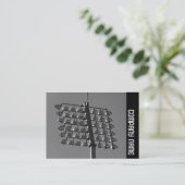 Zijband - Bloedlichten (B&W) Visitekaartje (Staand voorkant)