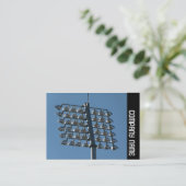 Zijband - Bloedlichten Visitekaartje (Staand voorkant)