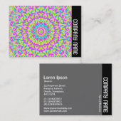 Zijband - Colorful Kaleidoscoop 010 Visitekaartje (Voorkant / Achterkant)