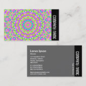 Zijband - Colorful Kaleidoscoop 010 Visitekaartje (Voorkant / Achterkant)