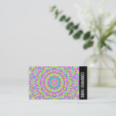 Zijband - Colorful Kaleidoscoop 010 Visitekaartje (Staand voorkant)