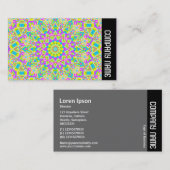 Zijband - Colorful Kaleidoscoop 02 Visitekaartje (Voorkant / Achterkant)