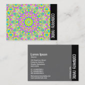 Zijband - Colorful Kaleidoscoop 02 Visitekaartje (Voorkant / Achterkant)