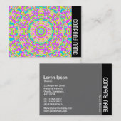Zijband - Colorful Kaleidoscoop 03 Visitekaartje (Voorkant / Achterkant)
