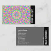 Zijband - Colorful Kaleidoscoop 03 Visitekaartje (Voorkant / Achterkant)