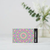 Zijband - Colorful Kaleidoscoop 03 Visitekaartje (Staand voorkant)