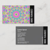 Zijband - Colorful Kaleidoscoop 04 Visitekaartje (Voorkant / Achterkant)