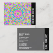 Zijband - Colorful Kaleidoscoop 04 Visitekaartje (Voorkant / Achterkant)