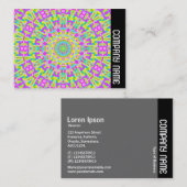 Zijband - Colorful Kaleidoscoop 05 Visitekaartje (Voorkant / Achterkant)