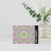 Zijband - Colorful Kaleidoscoop 05 Visitekaartje (Staand voorkant)