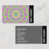 Zijband - Colorful Kaleidoscoop 05 Visitekaartje (Voorkant / Achterkant)