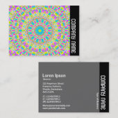 Zijband - Colorful Kaleidoscoop 06 Visitekaartje (Voorkant / Achterkant)