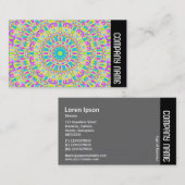 Zijband - Colorful Kaleidoscoop 06 Visitekaartje (Voorkant / Achterkant)