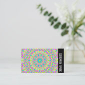 Zijband - Colorful Kaleidoscoop 06 Visitekaartje (Staand voorkant)