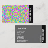 Zijband - Colorful Kaleidoscoop 07 Visitekaartje (Voorkant / Achterkant)