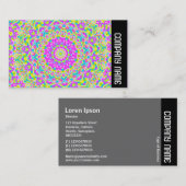 Zijband - Colorful Kaleidoscoop 08 Visitekaartje (Voorkant / Achterkant)