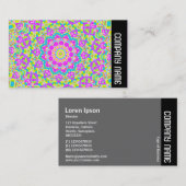 Zijband - Colorful Kaleidoscoop 09 Visitekaartje (Voorkant / Achterkant)