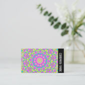 Zijband - Colorful Kaleidoscoop 09 Visitekaartje (Staand voorkant)
