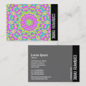 Zijband - Colorful Kaleidoscoop Visitekaartje (Voorkant / Achterkant)