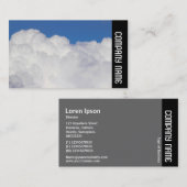 Zijband - Cumulus Clouds Visitekaartje (Voorkant / Achterkant)