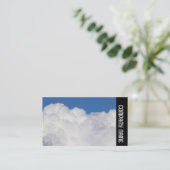 Zijband - Cumulus Clouds Visitekaartje (Staand voorkant)
