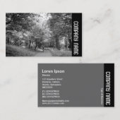 Zijband - Cyclus, weg B&W Visitekaartje (Voorkant / Achterkant)