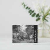 Zijband - Cyclus, weg B&W Visitekaartje (Staand voorkant)