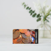 Zijband - De kleur van het geld Visitekaartje (Staand voorkant)