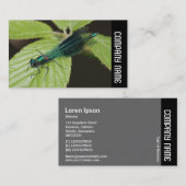 Zijband - Dragonfly Visitekaartje (Voorkant / Achterkant)