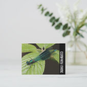 Zijband - Dragonfly Visitekaartje (Staand voorkant)