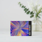 Zijband - Fractal Abstract 061012d Visitekaartje (Staand voorkant)