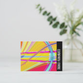 Zijband - Fractal Abstract 061012e Visitekaartje (Staand voorkant)