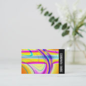 Zijband - Fractal Abstract 061012f Visitekaartje (Staand voorkant)