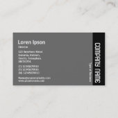 Zijband - Grijze eekhoorn Visitekaartje (Achterkant)