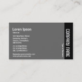 Zijband - Grijze eekhoorn Visitekaartje (Achterkant)