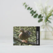 Zijband - Happy Duck Visitekaartje (Staand voorkant)