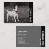 Zijband - hond visitekaartje (Voorkant / Achterkant)