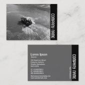 Zijband - kleine trawler visitekaartje (Voorkant / Achterkant)