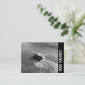 Zijband - kleine trawler visitekaartje (Staand voorkant)