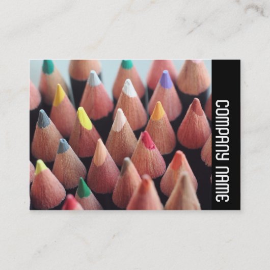 Zijband - Kleurencils Visitekaartje (Voorkant)