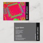 Zijband - kleurrijke Abstracte circuits Visitekaartje (Voorkant / Achterkant)