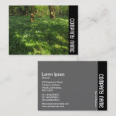 Zijband - Lente in de Bossen Visitekaartje (Voorkant / Achterkant)