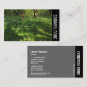 Zijband - Lente in de Bossen Visitekaartje (Voorkant / Achterkant)