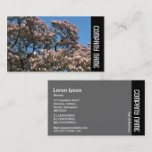 Zijband - Magnolia Tree in Bloom Visitekaartje (Voorkant / Achterkant)