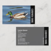 Zijband - Mallard Duck Visitekaartje (Voorkant / Achterkant)