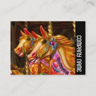 Zijband - Meerkanaals-ronde paarden Visitekaartje