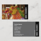 Zijband - Merry-go-round Dragon Visitekaartje (Voorkant / Achterkant)